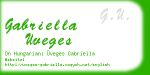 gabriella uveges business card